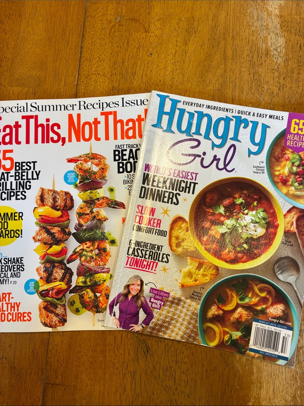 Lot of 2 healthy cooking recipe magazines